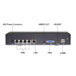 DSC 6604 P - 4Ch POE NVR, 4K high definition video, APP Seetong