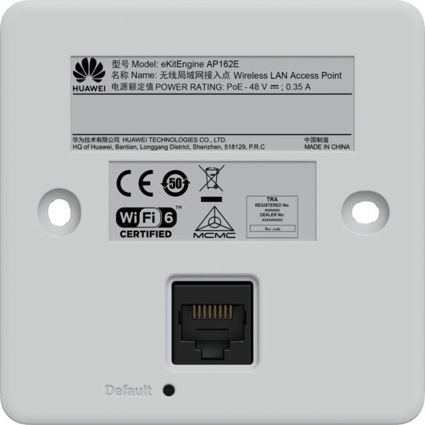 Точка за достъп Huawei AP162, AX3000, WiFi6, 1x1G POE, 1x1G, стена - Image 4