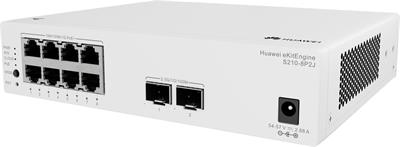 s210-8p2j1 Комутатор Huawei S210-8P2J, 8x1Gb POE, 2x2.5Gb SFP, L2, 26 Gbit/s, 128 W - Image 1