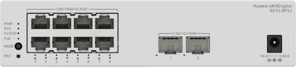 Комутатор Huawei S210-8P2J, 8x1Gb POE, 2x2.5Gb SFP, L2, 26 Gbit/s, 128 W - Image 3
