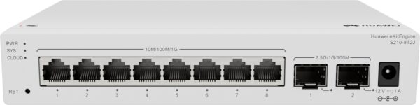 Комутатор Huawei S210-8T2J, 8x1Gb, 2x2.5Gb SFP, L2, 16 Gbit/s – Изображение 5