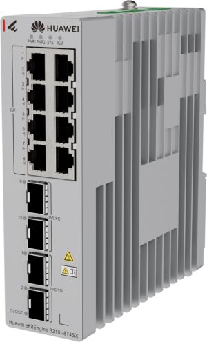 Комутатор Huawei S210I-8T4SX,8x1G, 2x10G SFP+,2x1G SFP,L2 индустриален - Image 3