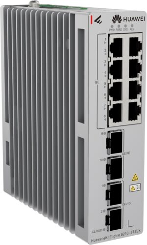 Комутатор Huawei S210I-8T4SX,8x1G, 2x10G SFP+,2x1G SFP,L2 индустриален - Image 4
