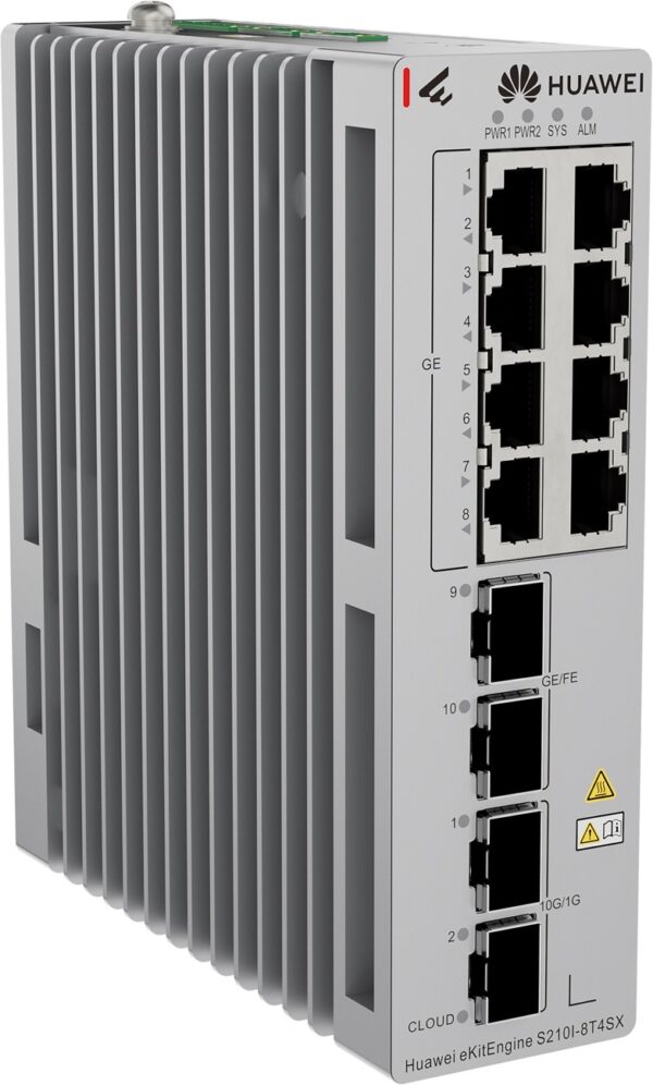 Комутатор Huawei S210I-8T4SX,8x1G, 2x10G SFP+,2x1G SFP,L2 индустриален - Image 4